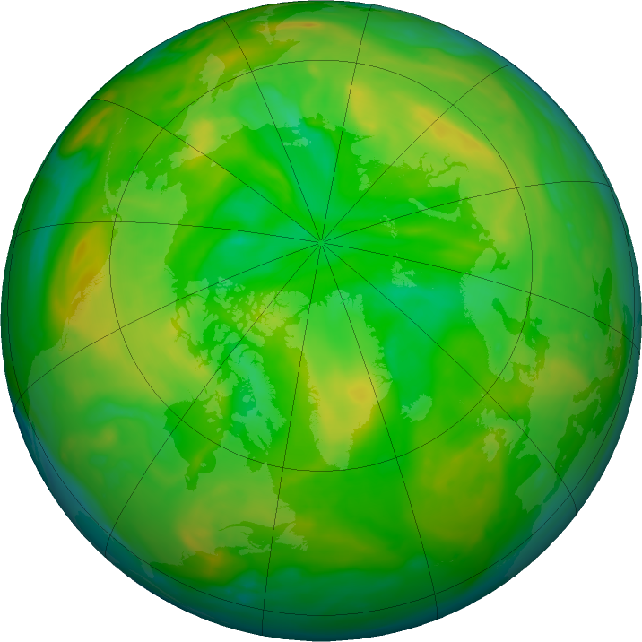 Arctic ozone map for 17 June 2023